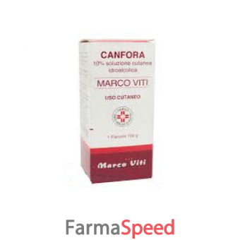 canfora mv - 10% soluzione cutanea 1 flacone 100 g di soluzione idroalcolica 