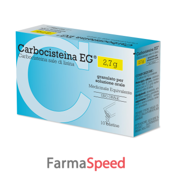 carbocisteina eg - 2,7g granulato per soluzione orale, 10 bustine carta/al/pe