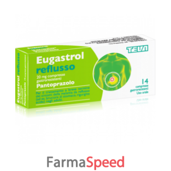 eugastrol reflusso - 20 mg compresse gastroresistenti 7 compresse in blister al/al 