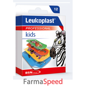 leukoplast kids 12 pezzi assortiti