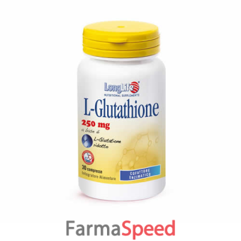 longlife l-glutathione 250 mg 30 compresse