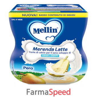 mellin merenda latte pera 2 x 100 g