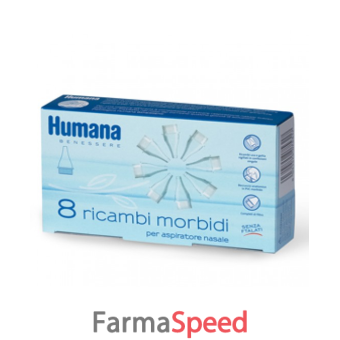 set ricambi morbidi per aspiratore nasale humana 8 pezzi