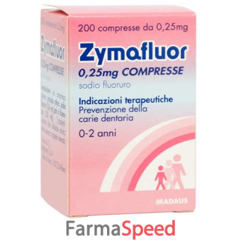 zymafluor - 0,25 mg compresse 200 compresse 