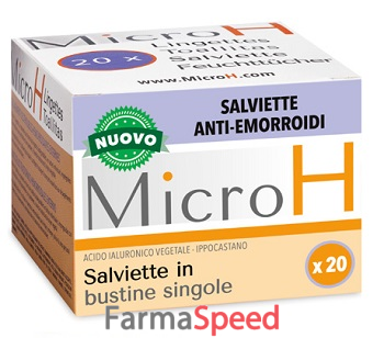 MICRO H SALVIETTE EMORROIDARIE 20 PEZZI| Farmaspeed.it